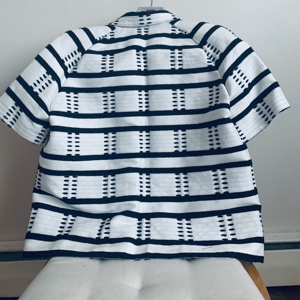 Piazza Sempione short sleeve snap front jacket . - Picture 3 of 8